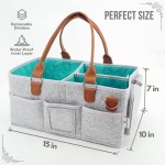 Diaper Caddy Manufacturer - Multi Pockets Portable Felt