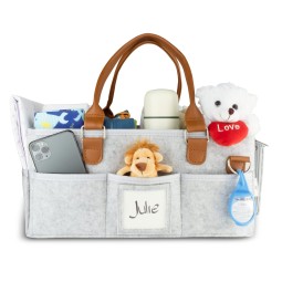 Diaper Caddy Manufacturer - Multi Pockets Portable Felt