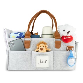 Diaper Caddy Manufacturer - Multi Pockets Portable Felt