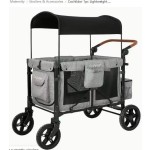 Kids Stroller Manufacturer - 2 Seater Folding Travel Canopy