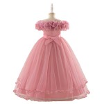 Princess Dress Manufacturer - Vintage Floral Bow Tutu Gown