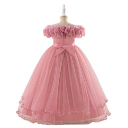 Princess Dress Manufacturer - Vintage Floral Bow Tutu Gown