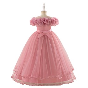 Princess Dress Manufacturer - Vintage Floral Bow Tutu Gown
