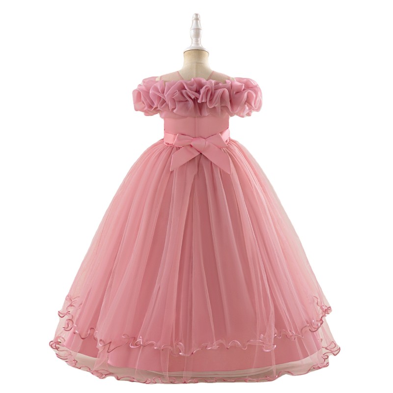 Princess Dress Manufacturer - Vintage Floral Bow Tutu Gown