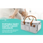 Diaper Caddy Manufacturer - Multi Pockets Portable Felt