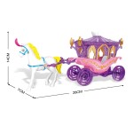 Princess Toy Factory - Horse Carriage Plastic Dolls
