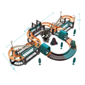 Toy Train Station Factory - Electric Dinosaur Rail Car