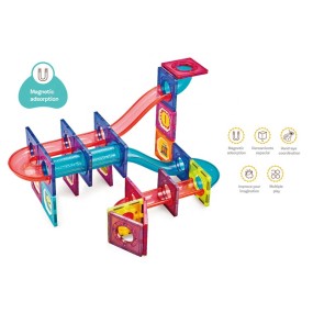 Magnetic Blocks Factory - 52 Pcs Roller Ball Track