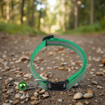 Dog Collar Factory - Striped Polyester Reflective Bell