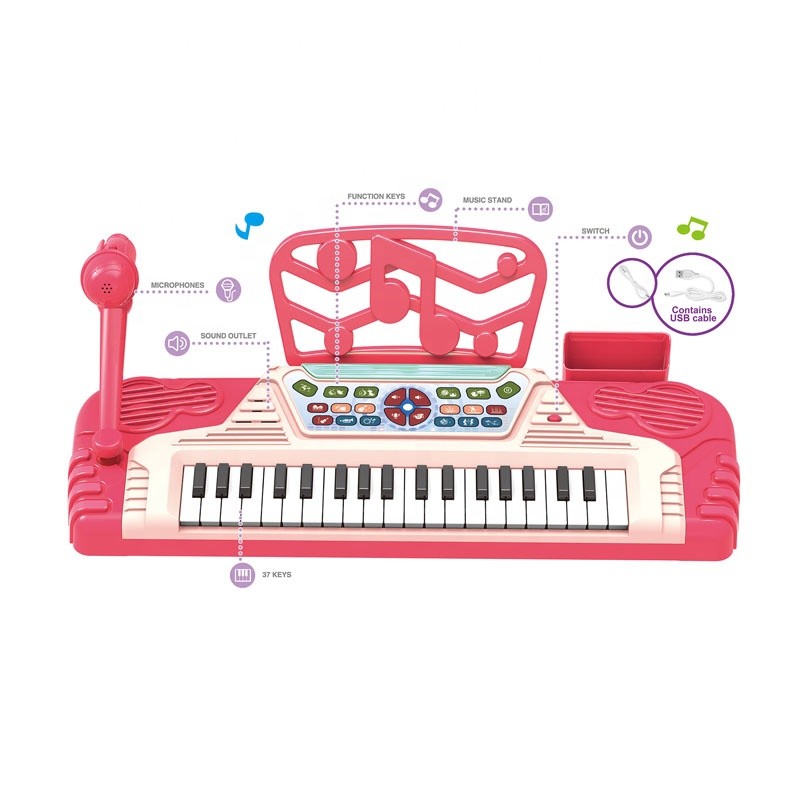 Electronic Piano Factory - 37 Keys MP3 Colorful Lights