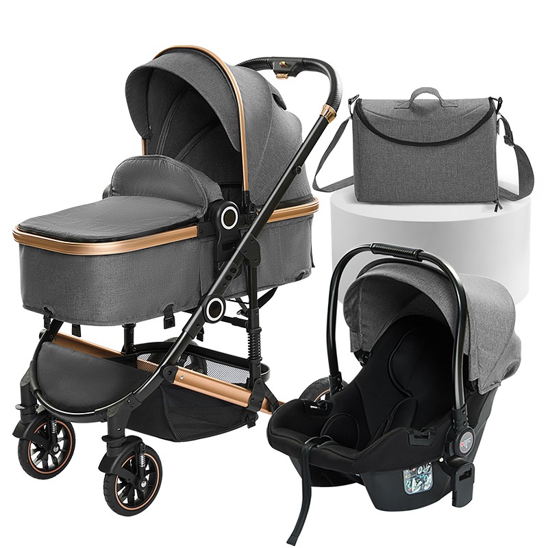 Baby Pram Factory - Classic 3 in 1 High Landscape Travel