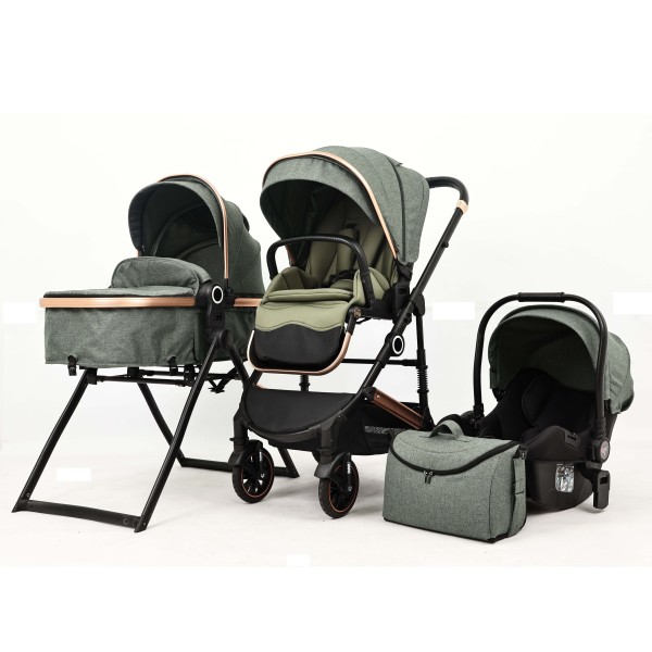 Aluminum Stroller Factory - High Quality 3 in 1 Big Wheels