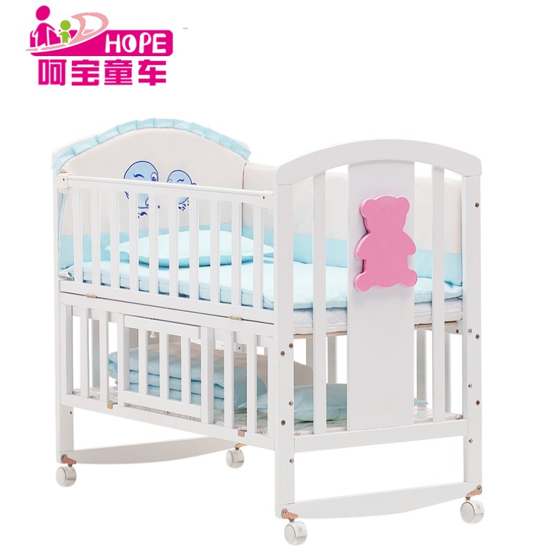 New Zealand Crib Manufacturer - Solid Pine Wood Optional Bedding