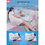 New Zealand Crib Manufacturer - Solid Pine Wood Optional Bedding