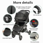 Infant Stroller Manufacturer - Foldable Adjustable Canopy Suspension
