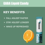 GABA Liquid Gummy Wholesale Price Sleep Supplements Gummies Hot Selling Healthcare Faster Longer Deeper Sleep GABA Liquid Candy
