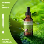 OEM Liver Health Support Organic Milk Thistle Drops Milk Thistle Extract Liquid Drops Supplement for Liver Cleanse Detox Repair