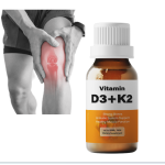 Organic Supplement Vitamin D3+K2 Oil Drops Support Bones Mineral Density Healthy Max Strength Sublingual Liquid D3 K2 Drops