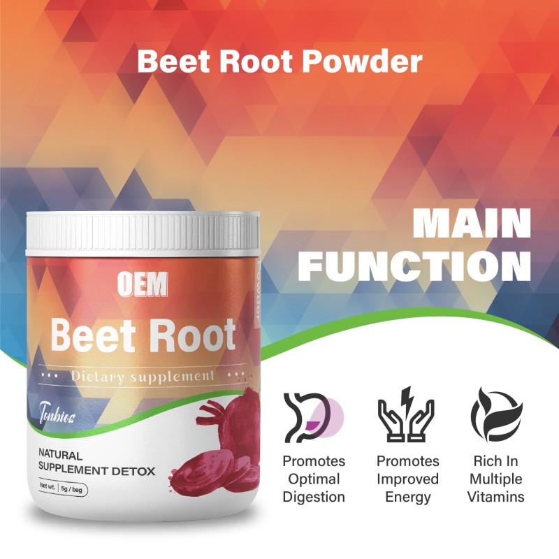 Organic Defecation Tonifying qi and Blood Red Beet Root Extract Powder with Vitamins Minerals