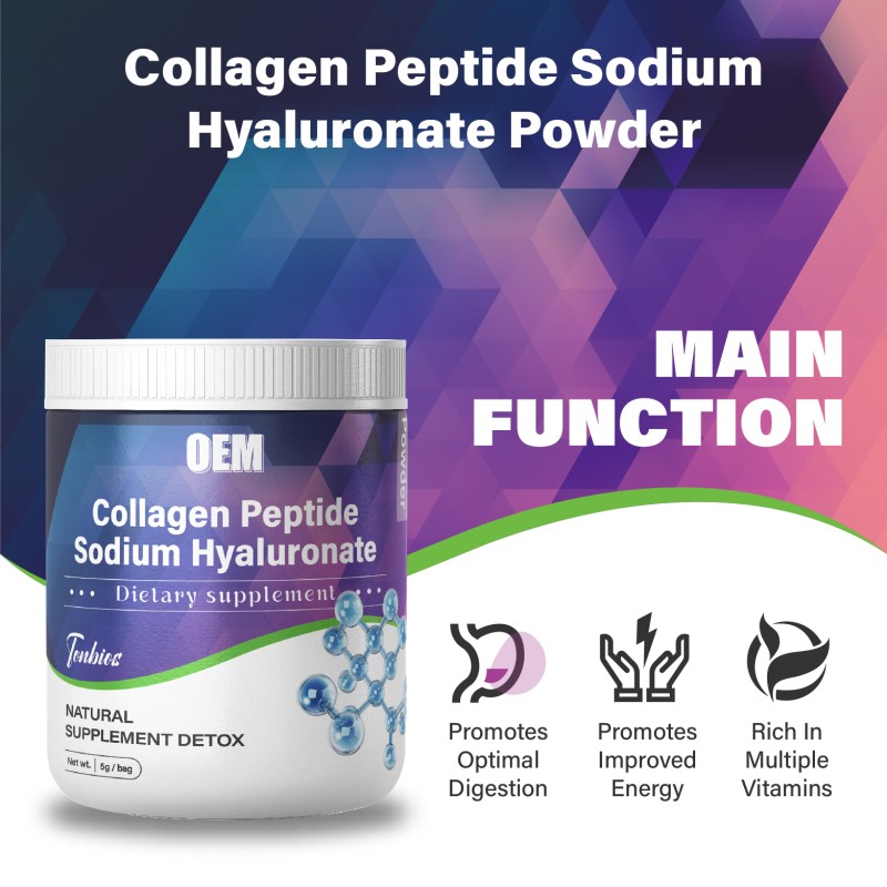 Wholesale Collagen Supplements for Younger Looking Skin Whitening Beauty Collagen Peptide Sodium Hyaluronate Powder