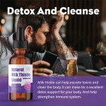 OEM Supplement for Hangover Supplement Liver Tincture Natural Milk Thistle Extract Liquid Drops Alcohol Free Vegetarian