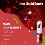 OEM Iron Liquid Candy Immune Gummy Anti Oxidant Health Iron Absorption Skin Whitening Vitamin C Liquid Gummies