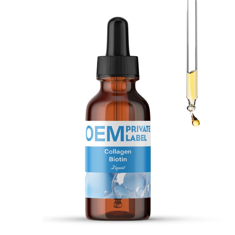 Factory Price OEM/ODM Vitamins Supplement Hair Growth and Protection Collagen Biotin Liquid Drops for Hair Skin & Nails
