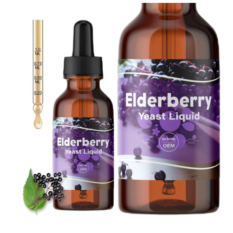 OEM/ODM Elderberry Immune Support Children's Self-protection Support Liquid Drops Health Care Supplement