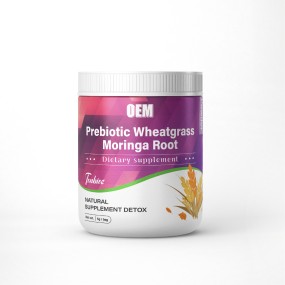 Pure Natural Organic Herbal Supplements Prebiotic Wheatgrass Moringa Root Powder Matcha Mushroom and Beetroot Extract Powder