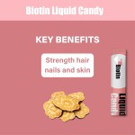 Personal Label Beauty Hair Skin Nails Biotin Liquid Gummy Whitening Skin Complex Vitamin Vegan Gummies for Hair Loss Supplement