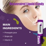 Custom Resveratrol Liquid Gummy Gel with Vitamin E Niacinamide for Heart, Skin Care Whitening, Oxidant Supplement