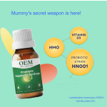 OEM Health Supplement Private Label Vitamin D Oil Liquid Drops with Probiotics for Infants & Babies With Lactobacillus Rhamnosus