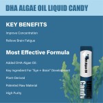 Easy to Digest and Absorb Kids Dha Algae Oil Liquid Gummies Gummy for Nourish the Brain