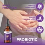 Wholesale OEM Liquid Probiotic Oil Drops for Improves Gut Health Supplement