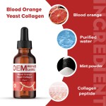 Customized Brand Blood Orange Yeast Collagen Liquid Drop for Skin Beauty Whitening