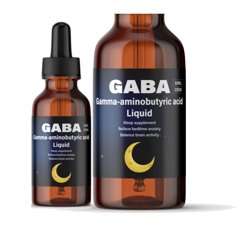 Sleep Aid GABA Oral Liquid Non-GMO Gluten Free Improve Sleep Quality Gamma Aminobutyric Acid GABA Liquid Drops