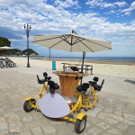 BE-S01A 8 seat BBQ Conference bike with rain cover