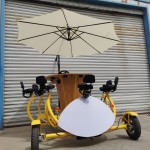 Pedal Tricycle Manufacturer - 8 Seat Pub Sightseeing