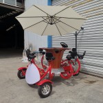 Pedal Tricycle Manufacturer - 8 Seat Pub Sightseeing