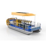 Motor Boat Manufacturer - Aluminum Electric Luxury Pontoon