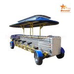 Party Bike Manufacturer - Four Wheel Tandem Pedal Bus