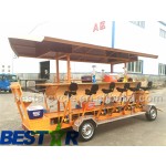 Party Bike Manufacturer - Four Wheel Tandem Pedal Bus