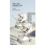 Baby Stroller Manufacturer - Lightweight Linen 2-in-1 Reversible Handle