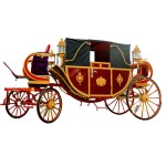 Electric Marathon Wagon Factory - Wedding Vintage Golden Royal Carriage