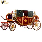 Electric Marathon Wagon Factory - Wedding Vintage Golden Royal Carriage
