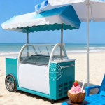 Ice Cream Cart Manufacturer - High Capacity Worktop