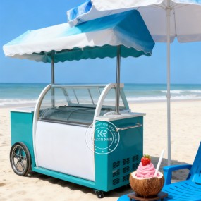Ice Cream Cart Manufacturer - High Capacity Worktop