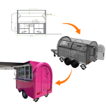 Food Truck Trailer Manufacturer - Custom Small Kitchen