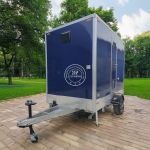 Mobile Toilet Manufacturer - Blue Color VIP Restroom