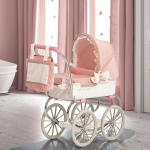 Corduroy Stroller Factory - Cute Dreamy Pink Soft White Accents